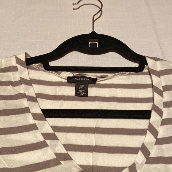 Taupe/Grey striped top - Picture 2 of 2